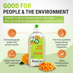 AlmaWin RTS 2 Dishwashing Liquid 500ml Organic Mandarin <b>Scent</b> Powerful Grease Dissolving Dish <b>Soap</b> Vegan Ready To Ship - Product Image 6