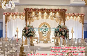 Magnifique Mandap Blanc pour Mariage Fusion Mariage Gujarati FRP Vidhi Mandap Superbe Mariage Triple Pilier Vidhi Mandap Australie - Product Image 5