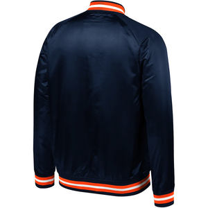 Chaqueta universitaria de invierno para hombre de alta calidad de Letterman de equipo personalizado 100% chaqueta bomber de material de tela satinada - Product Image 4