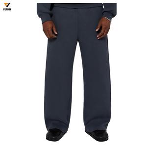 Pantalones de chándal de lana de alta calidad con logotipo personalizado al por mayor OEM para hombre 2023 pantalones de chándal holgados Acampanados para correr de peso pesado para hombre - Product Image 3