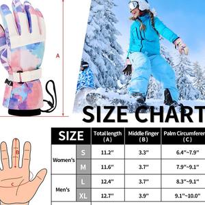 Gants de ski les plus vendus dernier modèle personnalisé longue durée de haute qualité portable chaud vêtements de protection en plein air gants de ski - Product Image 6