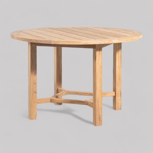 Juego de muebles de madera de teca respetuosos con el medio ambiente hechos a mano, mesa de comedor natural para exteriores y sillones, muebles de jardín - Product Image 5