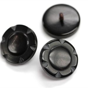 ปุ่มรูปเขาควายแบบปรับแต่งได้กระดุมสั้นว่างเปล่าขนาดใหญ่พร้อมคุณสมบัติแม่เหล็กสไตล์ก้านอาเกต - Product Image 4