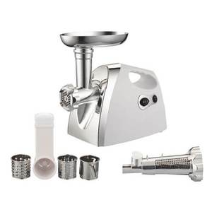 R.G.V. Duetto Plus Picadora y Rebanadora de Carne Eléctrica 550W Blanca y Plateada 110250 Nuevo Modelo - Product Image 2