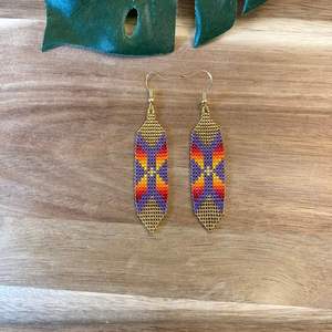 Moda mujer exagerada Boho borla pendientes largos niñas cuentas hechas a mano tejidas pendientes de moda Hawaii playa pendientes joyería - Product Image 6