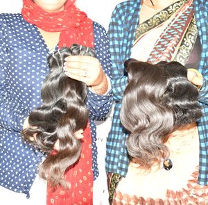 ผมแท้แบบเวอร์จินเรมี่อินเดีย แบบมัดเป็นช่อ ทรงบอดี้เวฟ สำหรับต่อผม สไตล์ธรรมชาติ สีดำดิบ ไม่ผ่านการแปรรูป คุณภาพสูง - Product Image 5