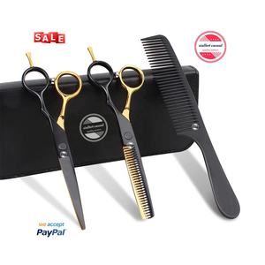 Ensemble de ciseaux de coupe de cheveux ciseaux de salon de coiffure professionnels en acier inoxydable pour ciseaux de styliste avec étui - Product Image 1