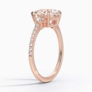 Anillo de Compromiso de Oro Amarillo con Diamantes, Diseño de Tres Piedras con Corte de Pera, Diamante Cultivado en Laboratorio con Certificado IGI, Anillo de Novia para Mujer, Anillo de Boda - Product Image 4