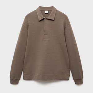 Sudadera con Capucha de Alta Calidad, Cuello Redondo, 100% Algodón, Gruesa, Térmica, Transpirable, con Forro Polar, para Invierno, con Logotipo Personalizado, para Hombre - Product Image 1