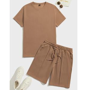 Ensemble T-shirt et short en coton biologique pour enfants, tenue pour garçon, ensemble court 2 pièces pour enfants, vêtements décontractés pour enfants personnalisés de BD - Product Image 5