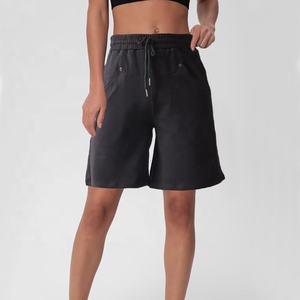 Pantalones cortos de gimnasio de algodón de alta calidad para mujer, ropa activa transpirable para correr, Fitness, logotipo personalizado, estilo Sexy, nueva colección - Product Image 3