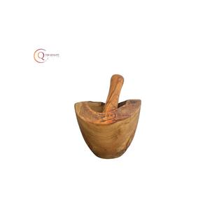 Ensemble de mortier et pilon en résine broyeur de mélange d'épices et d'herbes d'ail outils de cuisine en forme de noix de coco look génial pour une utilisation en cuisine - Product Image 1