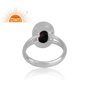 Dernières tendances bague en argent sterling fin Mojave cuivre rose opale turquoise pierre précieuse bague fendue fabricant de bijoux personnalisé - Product Image 4