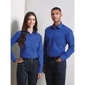 Men's Long Sleeve Poplin Polo Shirt Corporate Merchandising Promotional Product - Product Image 6