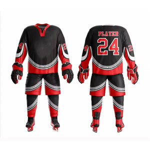 Venta al por mayor 2025 logotipo personalizado impresión caliente calidad diseño mejor proveedor OEM servicio para equipo desgaste uniformes de hockey sobre hielo cómodo - Product Image 6
