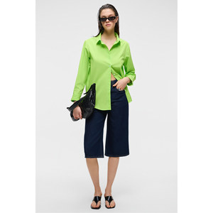 Chemise longue à manches longues en coton biologique 100% pour femme GRIMELANGE DELFINO, taille oversize - Product Image 4