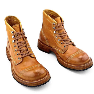 Bottes en cuir de mouton marron de luxe, au-dessus du genou, avec surface imperméable et doublure anti-humidité pour l'hiver - Product Image 6