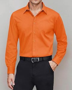 Chemise habillée pour homme en polyester/coton respirant et écologique, design personnalisé OEM, séchage rapide, manches longues, grande taille, fermeture éclair en flanelle - Product Image 3