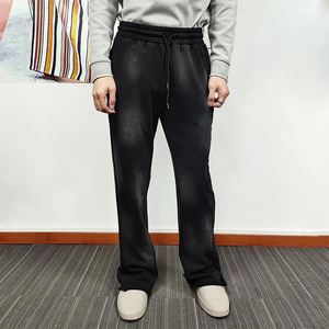 Pantalon évasé décontracté de haute qualité pour hommes Pantalon évasé à taille élastique pour hommes - Product Image 6