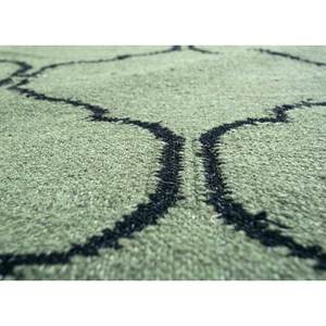 พรมขนสัตว์ทอมือสีเขียว Indusbar รุ่น Dwrm-119 รูปทรงสี่เหลี่ยมผืนผ้า ลายทางสำหรับห้องโถง ห้องนั่งเล่น และรถยนต์ พรมปูพื้นทำจากปอกระเจา ทนทาน - Product Image 3