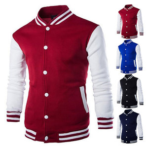 แจ็กเก็ตหนังแบบขนแกะสำหรับผู้ชายเสื้อเบสบอลแบบโรงเรียนมัธยมฤดูหนาวสไตล์เท่ออกแบบได้ตามต้องการ - Product Image 1