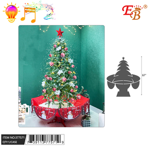 Alta qualità 67 \ "Pre-illuminata neve caduta albero di natale 180 cm metallo Stand casa e decorazioni per le vacanze dimensioni personalizzabili 1 pz/CS - Product Image 1