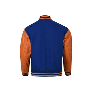 Most Demanding High Quality Chenille Embroidery Men College Custom Baseball Bomber Letterman Leather Varsity Jacket Manufacturer - Product Image 3