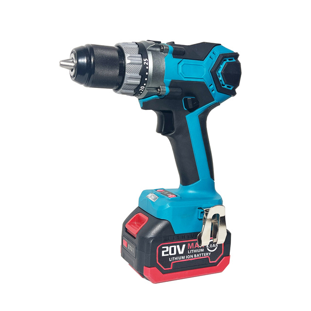 13mm 20V Brushless Cordless Mini Drill Li-ion 2.0Ah Battery Power Tool Variable Speed 30MM Max Drilling Diameter for Wood Metal