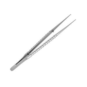 Pinzas Quirúrgicas F-LINE de Grado Médico para Micro Tejidos, 1x2 Dientes, Punta Recta de 0.8mm, Acero Inoxidable de Alta Calidad, Pinzas Dentales - Product Image 2