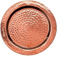 Ensemble de sous-verres martelés en métal de décor de bar à la maison de haute qualité finition cuivre pour tapis et tampons