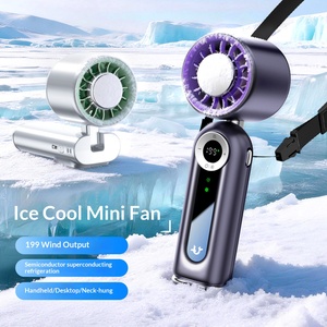 Ventilador Portátil 199 Speed <span class=keywords><strong>Mighty</strong></span>, Ventilador de Vaporización con Refrigeración por Agua, Batería Recargable USB, Mini Ventilador de Mano con Pantalla LED y Rociador de Agua - Product Image 4