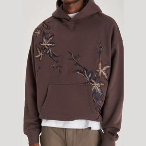 Fabricante de Pakistán, Venta al por Mayor, Sudaderas con Bordado Chenille 100% Algodón, Tela Suave, Logotipo Personalizado, Corte Holgado, Ecológicas para Hombre - Product Image 1