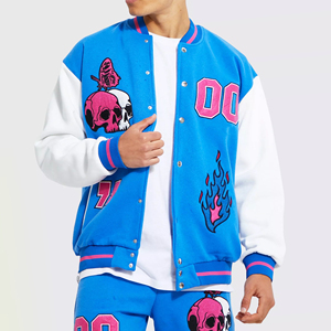 Blouson aviateur à capuche 100% coton pour hommes hiver logo brodé sur le devant OEM vente en gros - Product Image 2