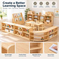 Meubles de garderie Montessori, casiers pour enfants, meubles en bois pour enfants, ensembles de meubles pour crèche, mobilier de maternelle, armoire de rangement, bureau, chaises, jardin d'enfants