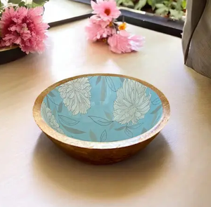 Bol en bois imprimé pour organisateur de cuisine au meilleur prix bol en bois décoratif fait à la main à la mode - Product Image 2