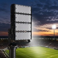 Luz LED Modular Profesional para Estadios, 200W 300W 500W, Reflector de Mástil Alto para Exteriores, Iluminación para Canchas de Tenis y Fútbol