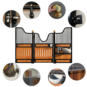 Cheap Prefabricated Luxury Permanent Bamboo Steel Horse Equipment Barn Stables Door Horse <strong>Boxes</strong> Stall for Sale - Product Image 4