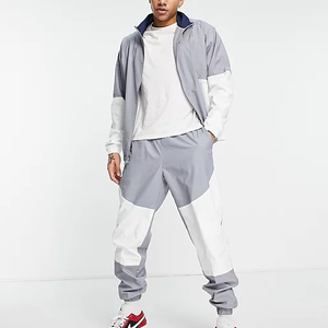 Nouvel arrivage coupe-vent Sportswear Gym décontracté solide chemise courte 2 pièces short costume vente en gros logo broderie hommes ensemble de t-shirts - Product Image 3