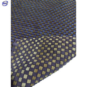 Cuero de vaca tejido a mano en marrón oscuro rico de 1 a 22 pies cuadrados disponible para pedido. - Product Image 6