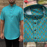 Designer indien Premium Quality Short Kurta demi-manches pour chaque célébration et aussi des vêtements décontractés formels Hommes Kurta Latest