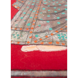 Pichwai Art Beige & Brown Cotton Cloth <b>Wall</b> <b>Decor</b> Tapestry & <b>Wall</b> Art - Product Image 3