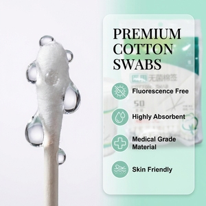 Tek Kullanımlık Steril Medikal Pamuklu Çubuklar, Klinik Ağız ve Boğaz Çubuğu İçin Fiber Uçlu Aplikatörler - Product Image 5