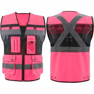 Gilet de sécurité personnalisable, imperméable, hautement réfléchissant, recyclé, léger, respirant, haute visibilité, vêtements de travail, marque privée, bon - Product Image 4