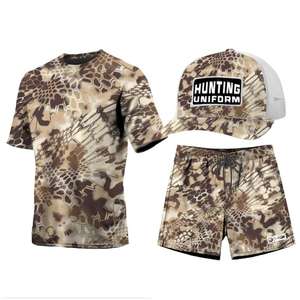 Combinaison de chasse classique de haute qualité, imperméable, coupe-vent, imprimé camouflage, 100% polyester, respirante et chaude - Product Image 2