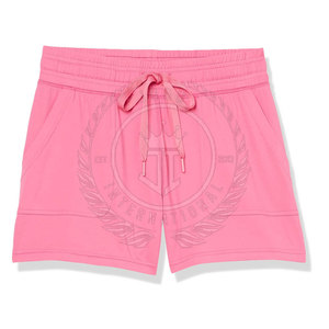 Wholesale High Quality Hot Shorts Breathable Women Shorts with <b>Elastic</b> <b>Waist</b> and Pockets Custom Color Polyester/Cotton - Product Image 1