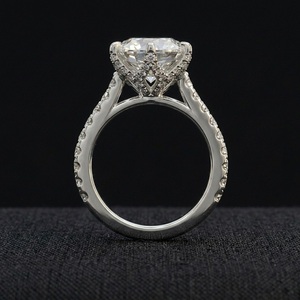 Anillo de Compromiso con Diamante Platino Brillante de Corte Brillante con Engaste de Garras, Certificado IGI, Elegante y Sencillo, Anillo de Boda Fino - Product Image 4