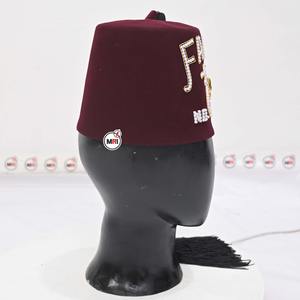 2025 tout nouveau haute qualité personnalisé Temple marron Shriner Fez 100% coton seau chapeaux pêche Logo personnalisé conçu concepteur - Product Image 3