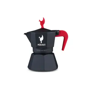 Matt Coffee Moka Pot Aluminum Espresso Coffee Maker Plastic Handle 3 Cups Heat Resistant Kitchen Tools Accessories