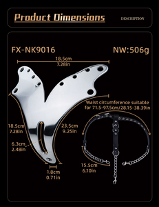 Nuovo Design BDSM metallo castità Pantie regolabile in acciaio inox femminile cintura Bondage Sexy biancheria intima per le donne - Product Image 6