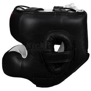 High Quality Leather <b>Head</b> Guard with Comfortable Fit Breathable Design Protective Padding for Boxing and Martial Arts <b>Training</b> - Product Image 4
